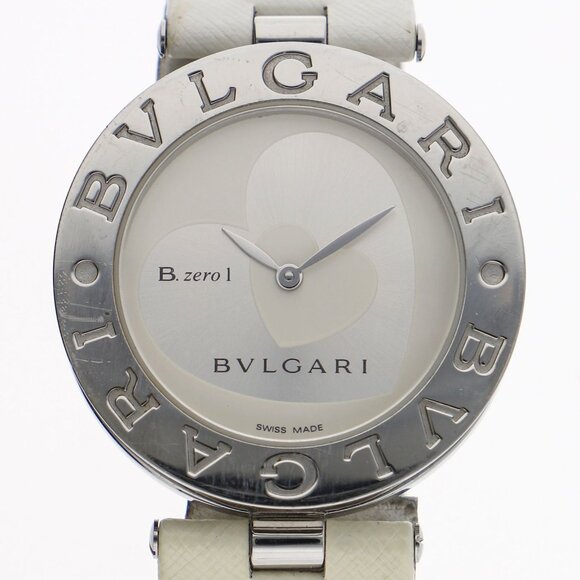 WATCH BVLGARI BZ35S B Zero1 white SS/leather QZ - Picture 1 of 7